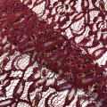 Fabrc de tricotage de dentelle de vin rouge